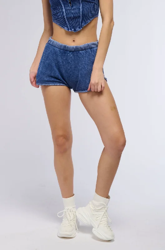 Cut-off shorts – Shorts made by cutting denim or other fabric, typically frayed at the edges for a distressed look.Cut-off shorts – Shorts made by cutting denim or other fabric, typically frayed at the edges for a distressed look.KIMBERLY MINERAL WASH MINI SHORT IN BLUE Cut-off shorts – Shorts made by cutting denim or other fabric, typically frayed at the edges for a distressed look.Cut-off shorts – Shorts made by cutting denim or other fabric, typically frayed at the edges for a distressed look.KIMBERLY MINERAL WASH MINI SHORT IN BLUE