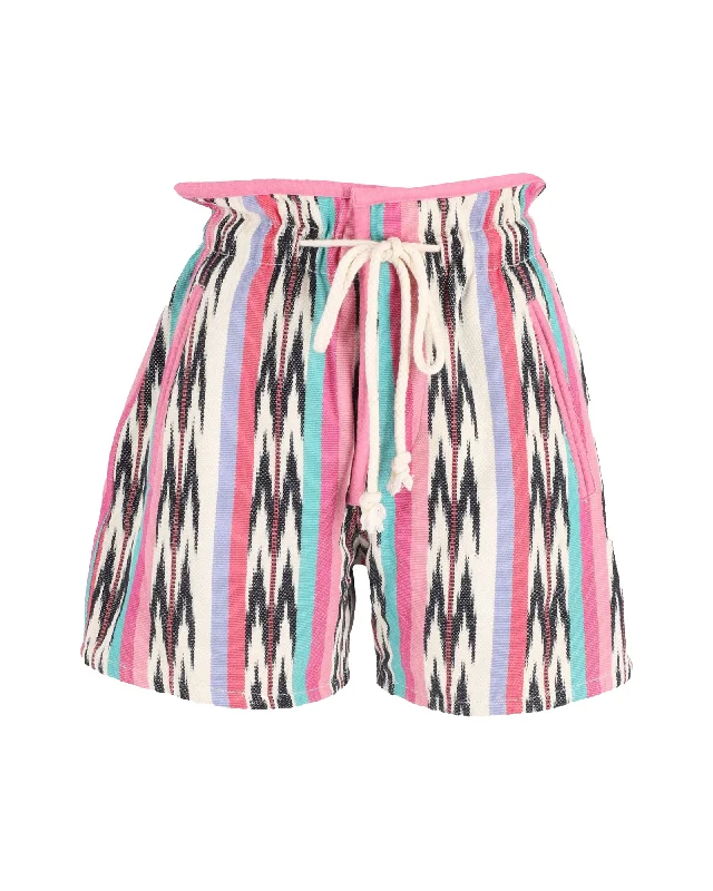 Paperbag waist shorts – Shorts with a gathered, elastic waist and often a belt, creating a relaxed and stylish fit.Paperbag waist shorts – Shorts with a gathered, elastic waist and often a belt, creating a relaxed and stylish fit.Étoile Isabel Marant Striped Mini Shorts in Multicolor Cotton Paperbag waist shorts – Shorts with a gathered, elastic waist and often a belt, creating a relaxed and stylish fit.Paperbag waist shorts – Shorts with a gathered, elastic waist and often a belt, creating a relaxed and stylish fit.Étoile Isabel Marant Striped Mini Shorts in Multicolor Cotton