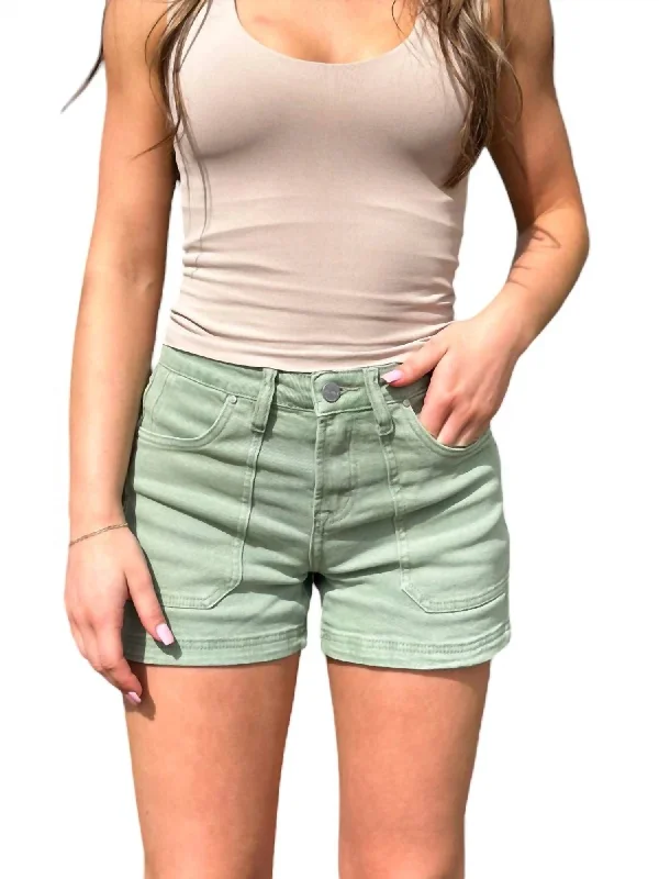 Skort – A hybrid of shorts and a skirt, with a skirt overlay at the front for a feminine touch.Skort – A hybrid of shorts and a skirt, with a skirt overlay at the front for a feminine touch.Mid Rise Cargo Shorts In Olive Skort – A hybrid of shorts and a skirt, with a skirt overlay at the front for a feminine touch.Skort – A hybrid of shorts and a skirt, with a skirt overlay at the front for a feminine touch.Mid Rise Cargo Shorts In Olive