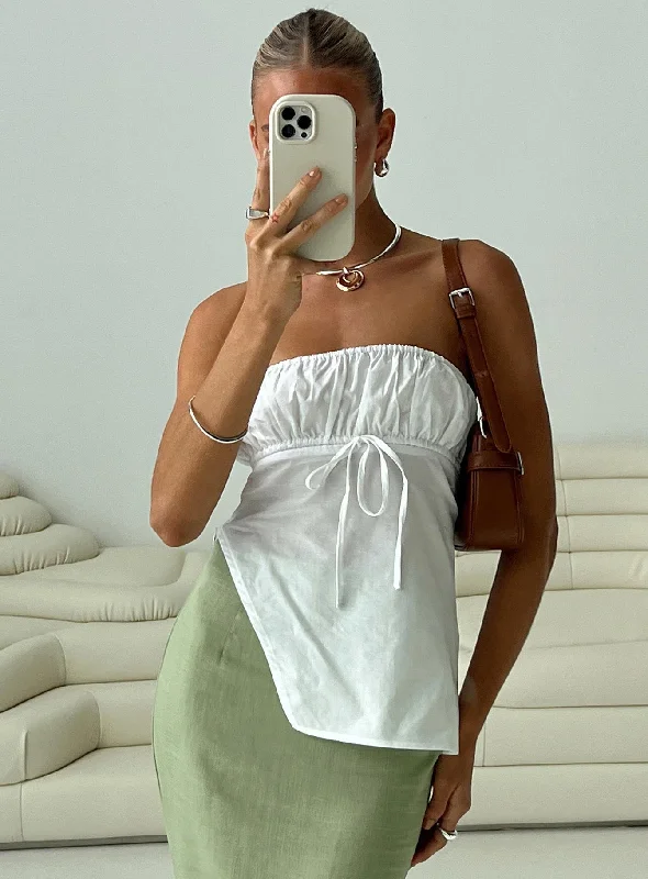Cropped vest – Shortened length, typically above the waistCropped vest – Shortened length, typically above the waistKiji Strapless Top White Cropped vest – Shortened length, typically above the waistCropped vest – Shortened length, typically above the waistKiji Strapless Top White