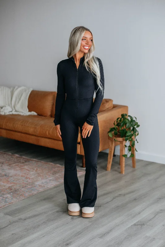 Plus-Size Jumpsuits FloralFloralAlexandria Flare Jumpsuit