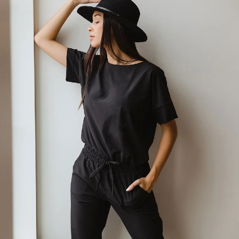 Adjustable-Waist Jumpsuits slim-fitting jumpsuit slim-fitting jumpsuit Everyday Jumpsuit, Black Adjustable-Waist Jumpsuits slim-fitting jumpsuit slim-fitting jumpsuit Everyday Jumpsuit, Black