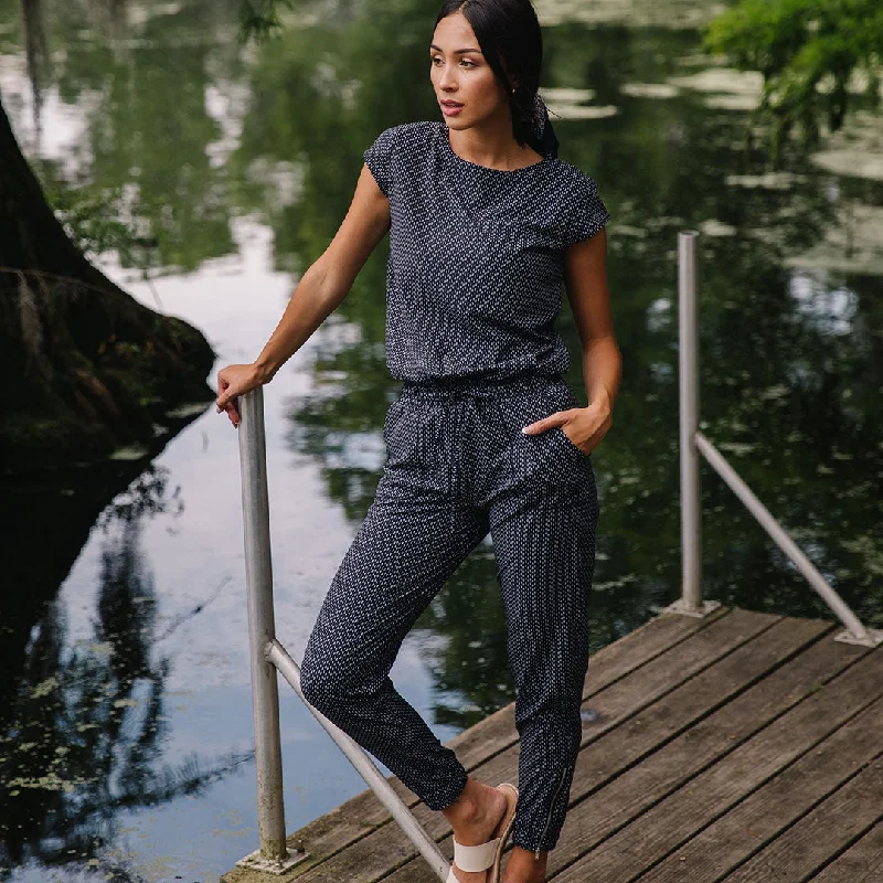 Romantic Jumpsuits suit-style jumpsuit suit-style jumpsuit Midnight Dash Jumpsuit