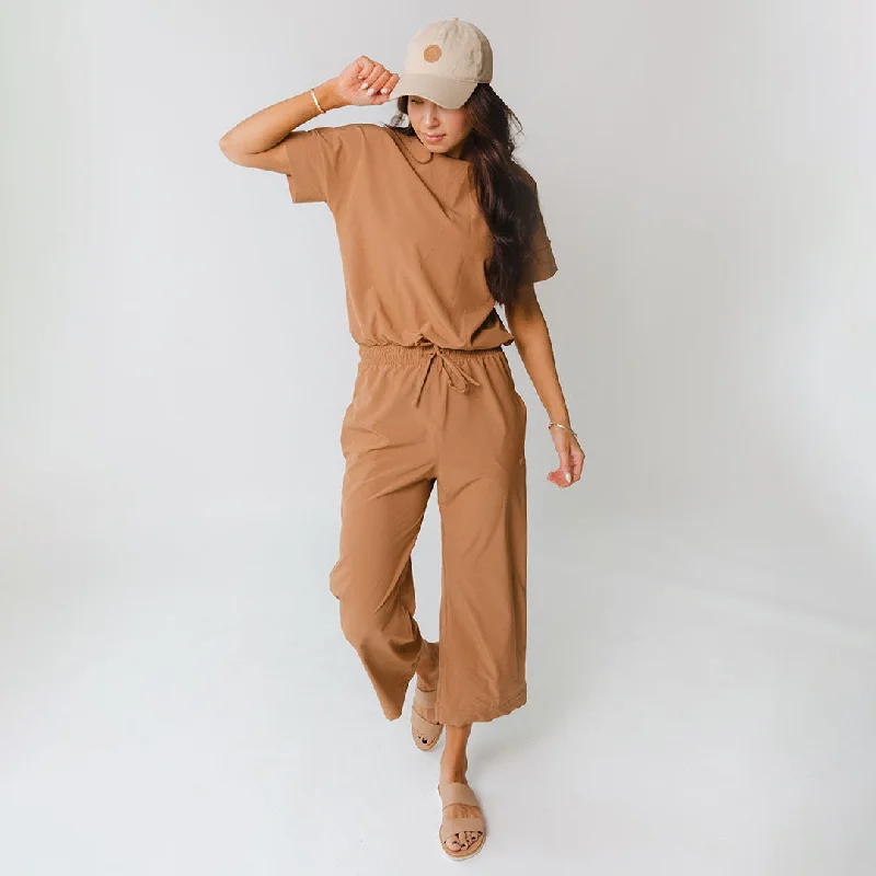 Casual Jumpsuits FormalFormalSand Wide Leg Jumpsuit