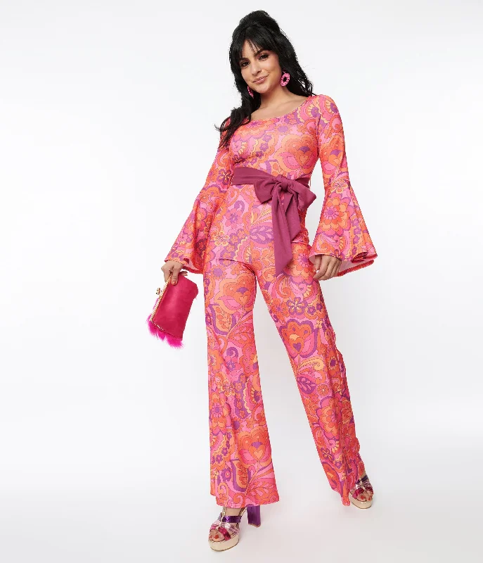 Vintage Jumpsuits loose-fitting jumpsuit loose-fitting jumpsuit Smak Parlour Pink Mod Floral Bell Sleeve Jumpsuit Vintage Jumpsuits loose-fitting jumpsuit loose-fitting jumpsuit Smak Parlour Pink Mod Floral Bell Sleeve Jumpsuit