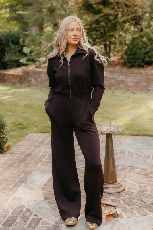 Quirky Jumpsuits VintageVintageSPANX AirEssentials Long Sleeve Wide Leg Jumpsuit