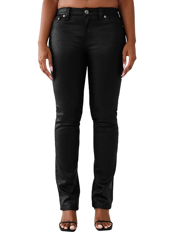 Button-front trousers – Trousers that feature a row of buttons along the waistband for a stylish detail.Button-front trousers – Trousers that feature a row of buttons along the waistband for a stylish detail.Billie Womens Mid-Rise Coated Straight Leg Jeans Button-front trousers – Trousers that feature a row of buttons along the waistband for a stylish detail.Button-front trousers – Trousers that feature a row of buttons along the waistband for a stylish detail.Billie Womens Mid-Rise Coated Straight Leg Jeans