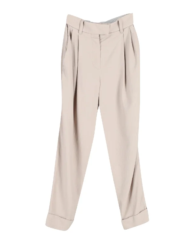Palazzo trousers – Wide-leg trousers made from light, flowy fabric, often associated with a chic or bohemian look.Palazzo trousers – Wide-leg trousers made from light, flowy fabric, often associated with a chic or bohemian look.Brunello Cucinelli Pleated Trousers in Beige Lana Vergine Palazzo trousers – Wide-leg trousers made from light, flowy fabric, often associated with a chic or bohemian look.Palazzo trousers – Wide-leg trousers made from light, flowy fabric, often associated with a chic or bohemian look.Brunello Cucinelli Pleated Trousers in Beige Lana Vergine