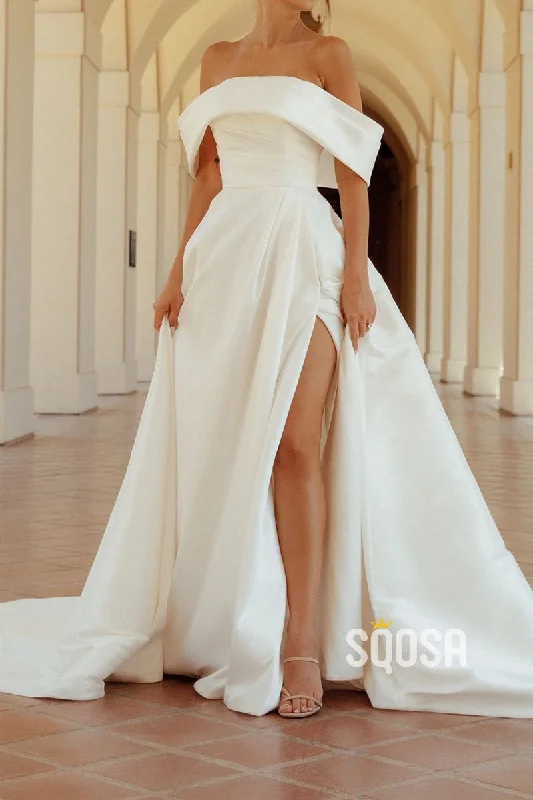 Slip dress – Simple, silky dress with spaghetti straps, resembling a slip, often worn casually or for evening wear.Slip dress – Simple, silky dress with spaghetti straps, resembling a slip, often worn casually or for evening wear.Satin A-Line Off-Shoulder Ruched With Side Slit Wedding Dress QW8178 Slip dress – Simple, silky dress with spaghetti straps, resembling a slip, often worn casually or for evening wear.Slip dress – Simple, silky dress with spaghetti straps, resembling a slip, often worn casually or for evening wear.Satin A-Line Off-Shoulder Ruched With Side Slit Wedding Dress QW8178