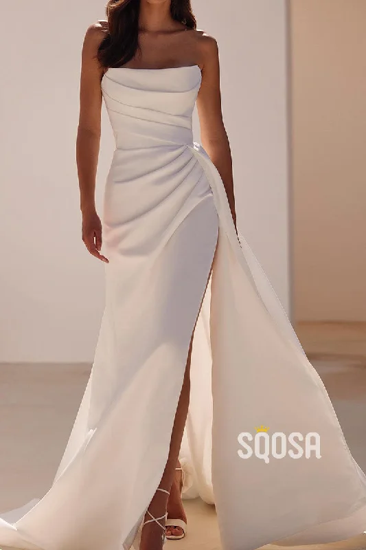 Ball gown dress – Formal, full-skirted dress often worn for weddings, proms, or galas.Ball gown dress – Formal, full-skirted dress often worn for weddings, proms, or galas.Satin Bateau Sleeveless Empire Pleats With Side Slit Wedding Dress QW8183 Ball gown dress – Formal, full-skirted dress often worn for weddings, proms, or galas.Ball gown dress – Formal, full-skirted dress often worn for weddings, proms, or galas.Satin Bateau Sleeveless Empire Pleats With Side Slit Wedding Dress QW8183