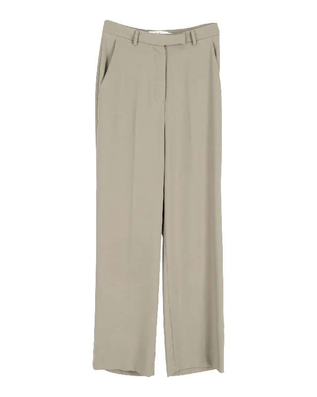 High-waisted trousers – Trousers that sit above the waistline for a flattering, elongating look.High-waisted trousers – Trousers that sit above the waistline for a flattering, elongating look.Frankie Shop Isla Pleated Crepe Straight-Leg Pants in Green Polyester High-waisted trousers – Trousers that sit above the waistline for a flattering, elongating look.High-waisted trousers – Trousers that sit above the waistline for a flattering, elongating look.Frankie Shop Isla Pleated Crepe Straight-Leg Pants in Green Polyester