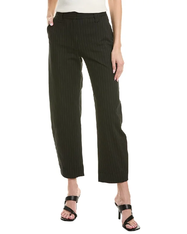 Pleated trousers – Trousers with folds or pleats in the front, often adding volume or texture to the garment.Pleated trousers – Trousers with folds or pleats in the front, often adding volume or texture to the garment.GANNI Stretch Stripe Mid-Waist Pant Pleated trousers – Trousers with folds or pleats in the front, often adding volume or texture to the garment.Pleated trousers – Trousers with folds or pleats in the front, often adding volume or texture to the garment.GANNI Stretch Stripe Mid-Waist Pant