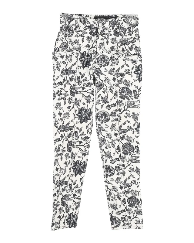 Maternity trousers – Trousers specifically designed for expectant mothers, with an adjustable waistband for comfort.Maternity trousers – Trousers specifically designed for expectant mothers, with an adjustable waistband for comfort.Isabel Marant Lorrick Cropped Floral-Print Jeans in White Cotton Maternity trousers – Trousers specifically designed for expectant mothers, with an adjustable waistband for comfort.Maternity trousers – Trousers specifically designed for expectant mothers, with an adjustable waistband for comfort.Isabel Marant Lorrick Cropped Floral-Print Jeans in White Cotton