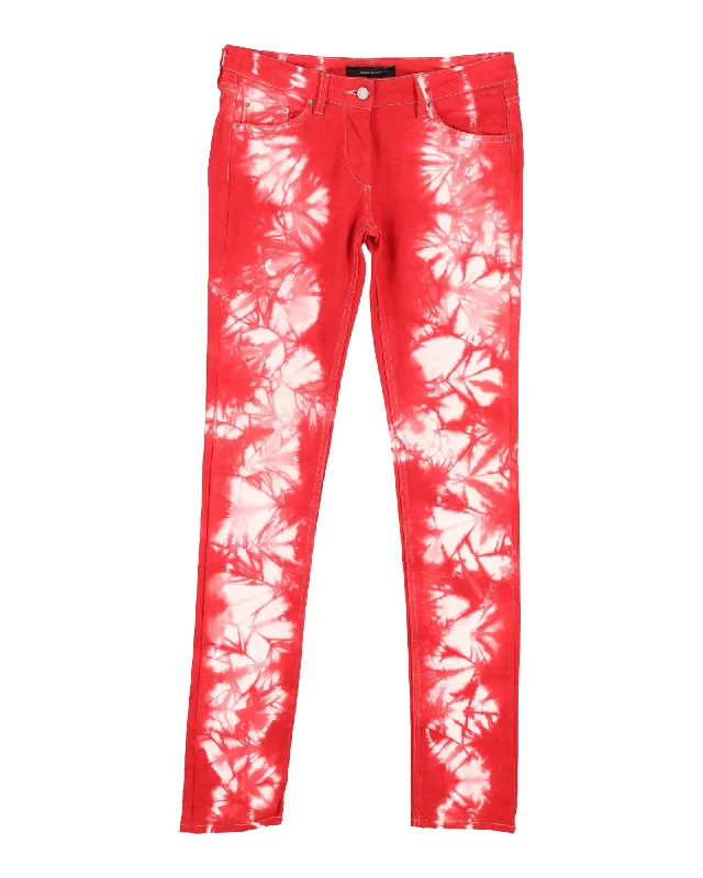 Wide-waistband trousers – Trousers with a thick waistband, often providing a more structured or comfortable fit.Wide-waistband trousers – Trousers with a thick waistband, often providing a more structured or comfortable fit.Isabel Marant Tie-Dye Jeans in Red Cotton Wide-waistband trousers – Trousers with a thick waistband, often providing a more structured or comfortable fit.Wide-waistband trousers – Trousers with a thick waistband, often providing a more structured or comfortable fit.Isabel Marant Tie-Dye Jeans in Red Cotton