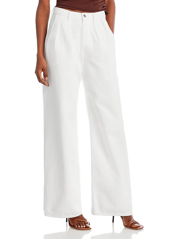 Palazzo trousers – Wide-leg trousers made from light, flowy fabric, often associated with a chic or bohemian look.Palazzo trousers – Wide-leg trousers made from light, flowy fabric, often associated with a chic or bohemian look.Maritzy Womens Organic Cotton Straight Leg Jeans