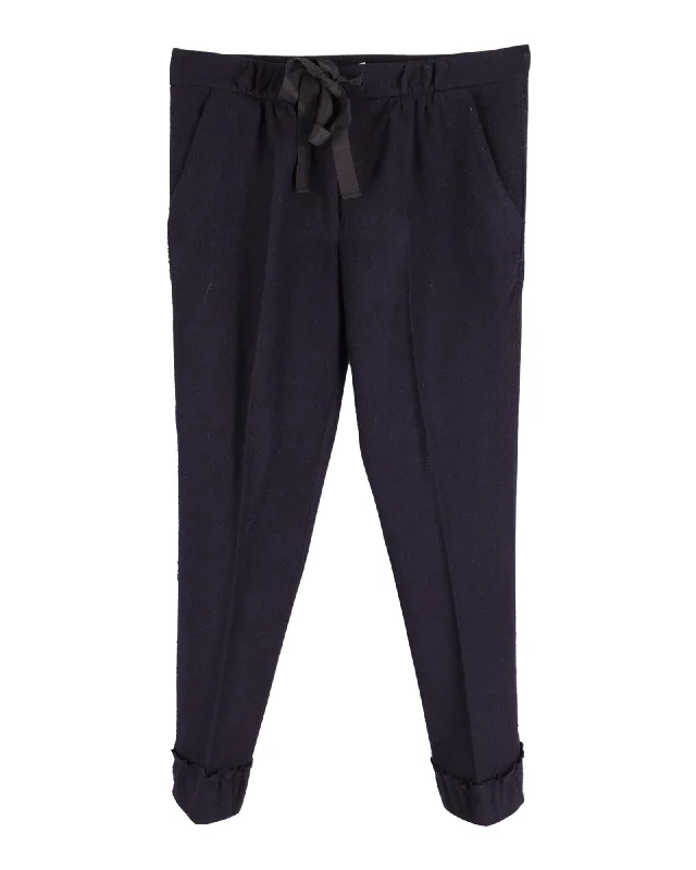 Houndstooth trousers – Trousers featuring the distinctive houndstooth pattern, typically in black and white or muted tones.Houndstooth trousers – Trousers featuring the distinctive houndstooth pattern, typically in black and white or muted tones.Nina Ricci Slim Fit Garterized Pants in Navy Blue Wool Houndstooth trousers – Trousers featuring the distinctive houndstooth pattern, typically in black and white or muted tones.Houndstooth trousers – Trousers featuring the distinctive houndstooth pattern, typically in black and white or muted tones.Nina Ricci Slim Fit Garterized Pants in Navy Blue Wool