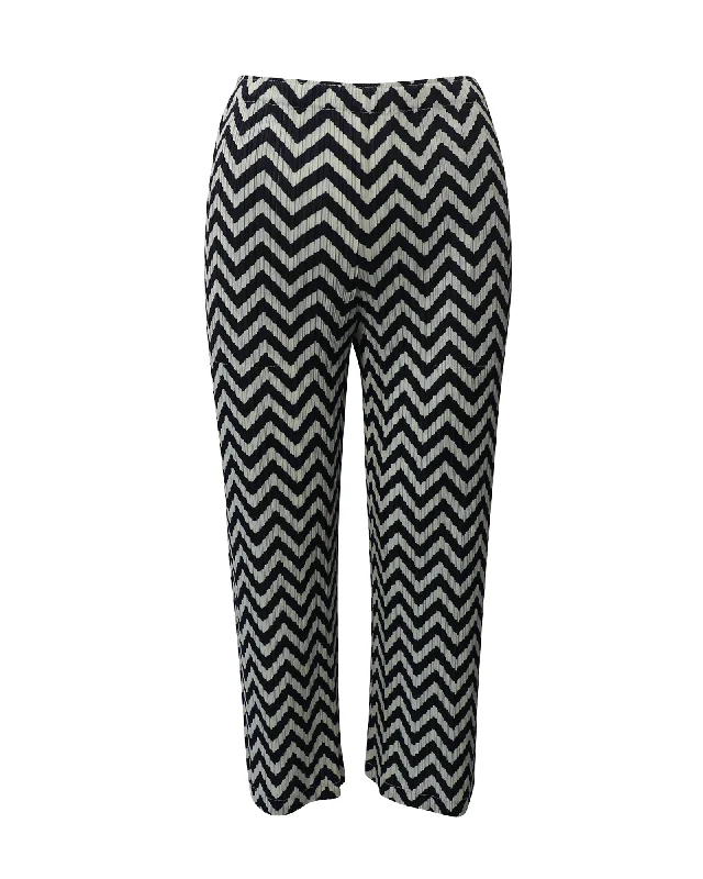Denim trousers – Made from denim fabric, often resembling jeans but styled as more formal trousers.Denim trousers – Made from denim fabric, often resembling jeans but styled as more formal trousers.Pleats Please Zigzag Print Pants in Multicolor Polyester Denim trousers – Made from denim fabric, often resembling jeans but styled as more formal trousers.Denim trousers – Made from denim fabric, often resembling jeans but styled as more formal trousers.Pleats Please Zigzag Print Pants in Multicolor Polyester
