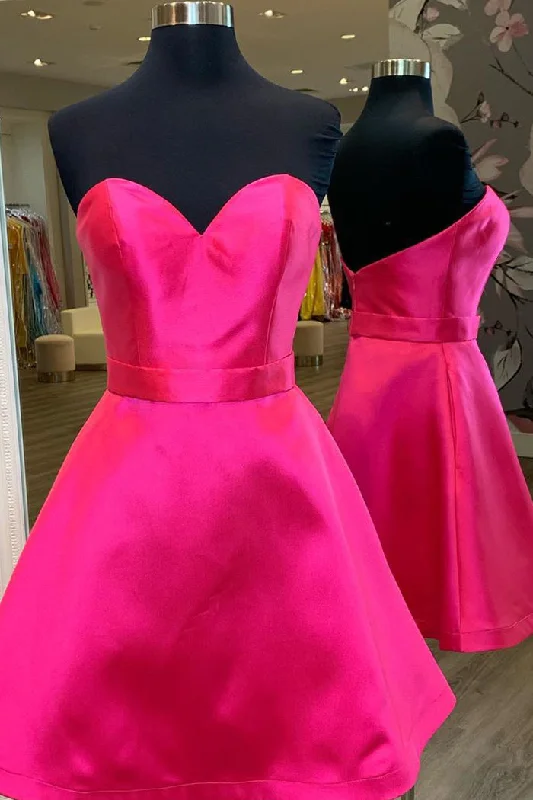 V-neck dress – Dress with a V-shaped neckline that flatters the chest and elongates the neck.V-neck dress – Dress with a V-shaped neckline that flatters the chest and elongates the neck.Simple Sweetheart Hot Pink Homecoming Dress with Ribbon V-neck dress – Dress with a V-shaped neckline that flatters the chest and elongates the neck.V-neck dress – Dress with a V-shaped neckline that flatters the chest and elongates the neck.Simple Sweetheart Hot Pink Homecoming Dress with Ribbon