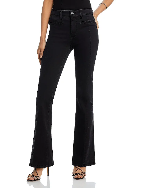 High-waisted trousers – Trousers that sit above the waistline for a flattering, elongating look.High-waisted trousers – Trousers that sit above the waistline for a flattering, elongating look.Womens High Rise Stretch Straight Leg Jeans