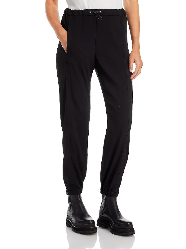 Wide-leg trousers – Trousers with a loose, flared fit from the hips down to the ankles.Wide-leg trousers – Trousers with a loose, flared fit from the hips down to the ankles.Womens Satin High Rise Jogger Pants