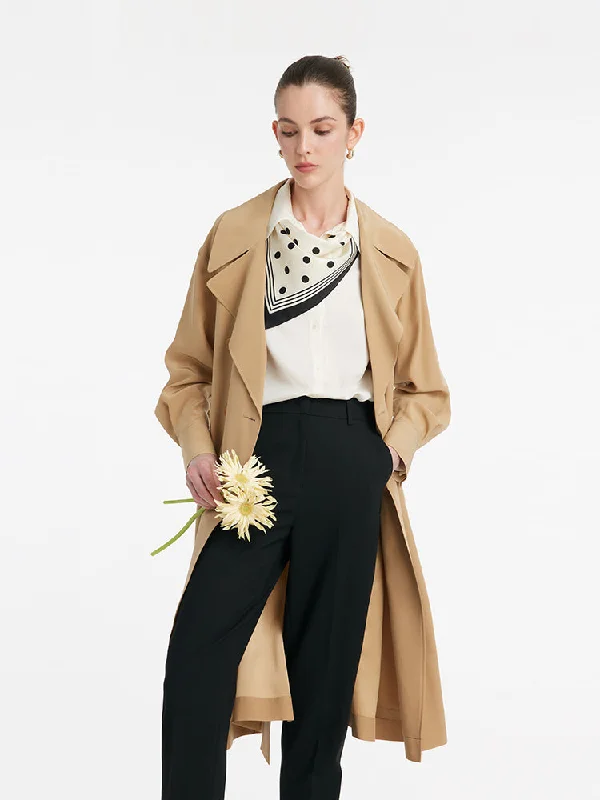 Herringbone – A distinct V-shaped woven patternHerringbone – A distinct V-shaped woven pattern22 Momme Mulberry Silk Women Trench Coat With Belt Herringbone – A distinct V-shaped woven patternHerringbone – A distinct V-shaped woven pattern22 Momme Mulberry Silk Women Trench Coat With Belt