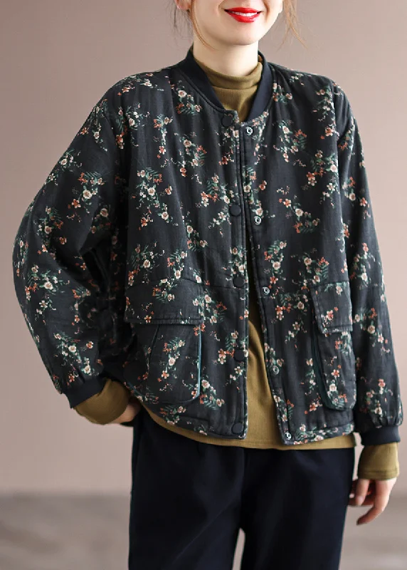 Cropped – Short in length, above the waistCropped – Short in length, above the waistBoho Black Print Pockets Patchwork Fine Cotton Filled Jackets Winter Cropped – Short in length, above the waistCropped – Short in length, above the waistBoho Black Print Pockets Patchwork Fine Cotton Filled Jackets Winter