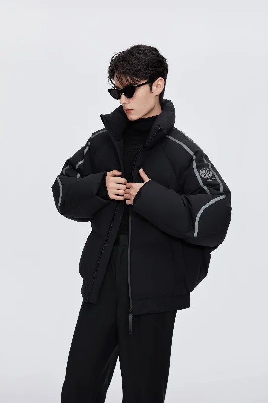 Fleece-lined – With soft fleece inside for warmthFleece-lined – With soft fleece inside for warmthDesigner's Collection Oversized Cropped Down Jacket Fleece-lined – With soft fleece inside for warmthFleece-lined – With soft fleece inside for warmthDesigner's Collection Oversized Cropped Down Jacket