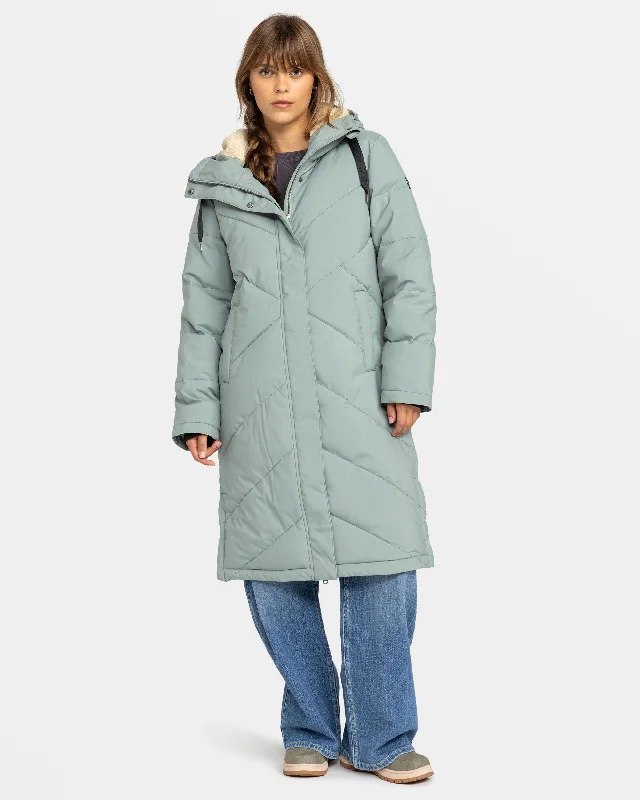 Down-filled – Filled with down feathers for insulationDown-filled – Filled with down feathers for insulationEllie Insulated Snow Jacket - Lily Pad Down-filled – Filled with down feathers for insulationDown-filled – Filled with down feathers for insulationEllie Insulated Snow Jacket - Lily Pad