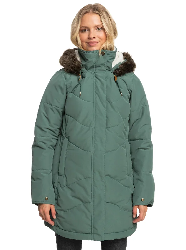 Fleece-lined – With soft fleece inside for warmthFleece-lined – With soft fleece inside for warmthEllie Longline Winter Jacket - Dark Forest Fleece-lined – With soft fleece inside for warmthFleece-lined – With soft fleece inside for warmthEllie Longline Winter Jacket - Dark Forest