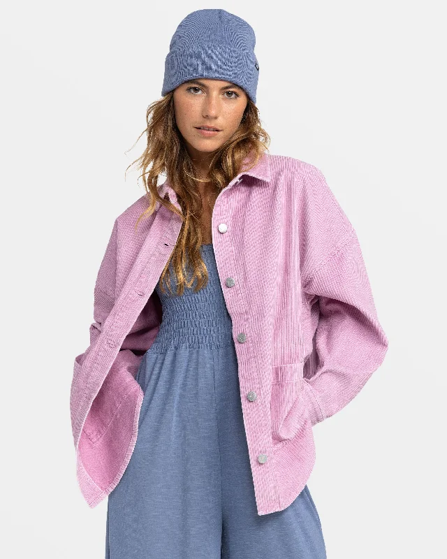 Biker-style – Leather or faux-leather, rugged designBiker-style – Leather or faux-leather, rugged designKick Back Corduroy Shacket - Mauve Orchid Biker-style – Leather or faux-leather, rugged designBiker-style – Leather or faux-leather, rugged designKick Back Corduroy Shacket - Mauve Orchid