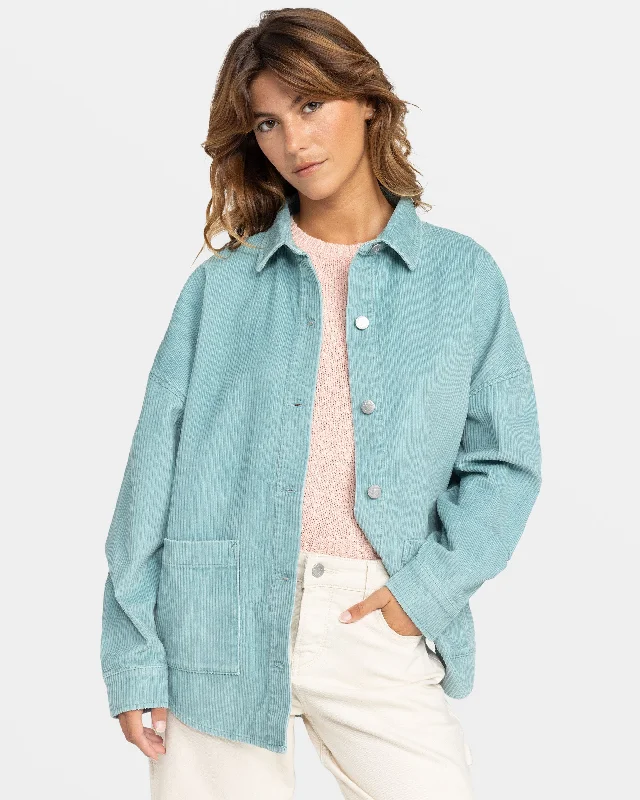 Quilted – Sewn in a pattern, often used for insulationQuilted – Sewn in a pattern, often used for insulationKick Back Corduroy Shacket - Mineral Blue Quilted – Sewn in a pattern, often used for insulationQuilted – Sewn in a pattern, often used for insulationKick Back Corduroy Shacket - Mineral Blue