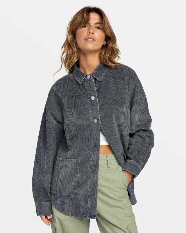 Button-down – With buttons, button closureButton-down – With buttons, button closureKick Back Corduroy Shacket - Phantom Button-down – With buttons, button closureButton-down – With buttons, button closureKick Back Corduroy Shacket - Phantom