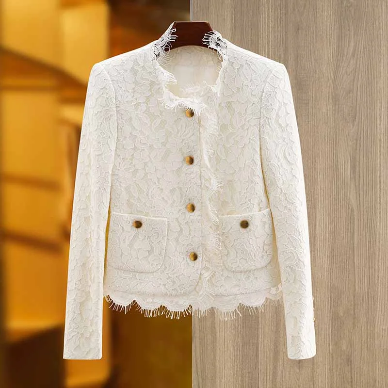 Stretch – Stretchy fabric for comfort and flexibilityStretch – Stretchy fabric for comfort and flexibilityLuxury white lace coat wedding jacket with pocket Stretch – Stretchy fabric for comfort and flexibilityStretch – Stretchy fabric for comfort and flexibilityLuxury white lace coat wedding jacket with pocket