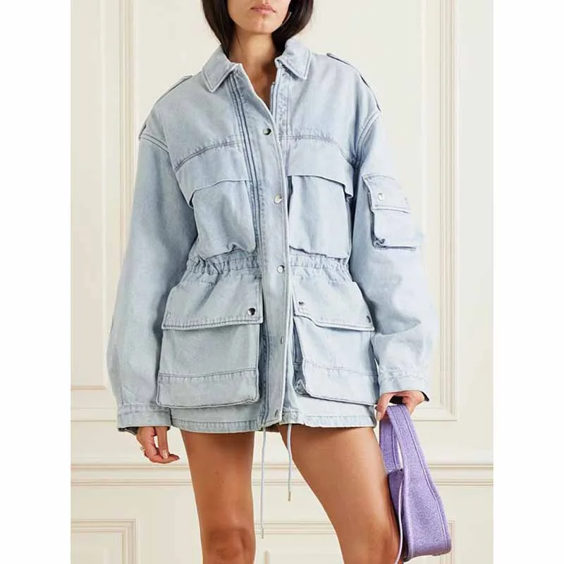 Quilted – Sewn in a pattern, often used for insulationQuilted – Sewn in a pattern, often used for insulationMedium length denim jacket with pockets for women Quilted – Sewn in a pattern, often used for insulationQuilted – Sewn in a pattern, often used for insulationMedium length denim jacket with pockets for women