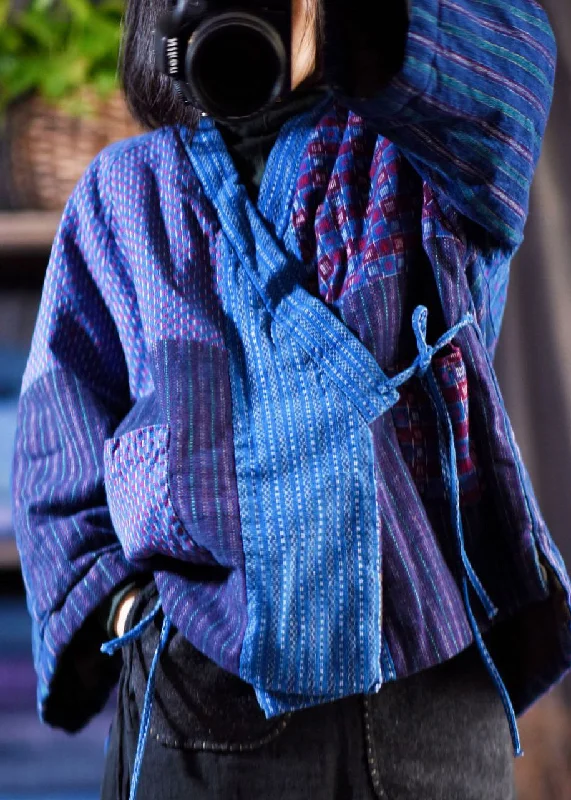 Slim fit – Tailored fit, form-fittingSlim fit – Tailored fit, form-fittingOriginal Design Blue V Neck Lace Up Patchwork Fine Cotton Filled Coat Winter Slim fit – Tailored fit, form-fittingSlim fit – Tailored fit, form-fittingOriginal Design Blue V Neck Lace Up Patchwork Fine Cotton Filled Coat Winter