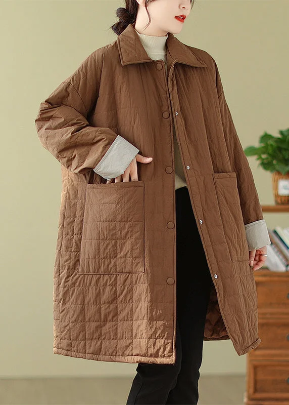 Quilted – Sewn in a pattern, often used for insulationQuilted – Sewn in a pattern, often used for insulationPlus Size Coffee Peter Pan Collar Pockets Fine Cotton Filled Coat Winter Quilted – Sewn in a pattern, often used for insulationQuilted – Sewn in a pattern, often used for insulationPlus Size Coffee Peter Pan Collar Pockets Fine Cotton Filled Coat Winter