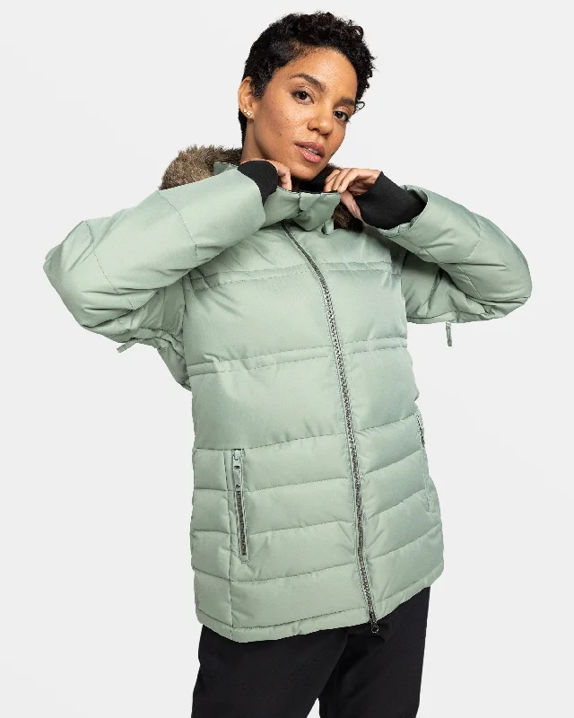 Waterproof – Resistant to waterWaterproof – Resistant to waterQuinn Snow Jacket - Lily Pad Waterproof – Resistant to waterWaterproof – Resistant to waterQuinn Snow Jacket - Lily Pad