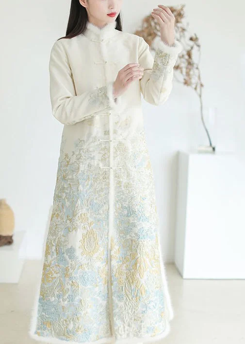 Cropped – Short in length, above the waistCropped – Short in length, above the waistUnique White Jacquard Patchwork Mink Hair Fine Cotton Filled Trench Coat Winter Cropped – Short in length, above the waistCropped – Short in length, above the waistUnique White Jacquard Patchwork Mink Hair Fine Cotton Filled Trench Coat Winter