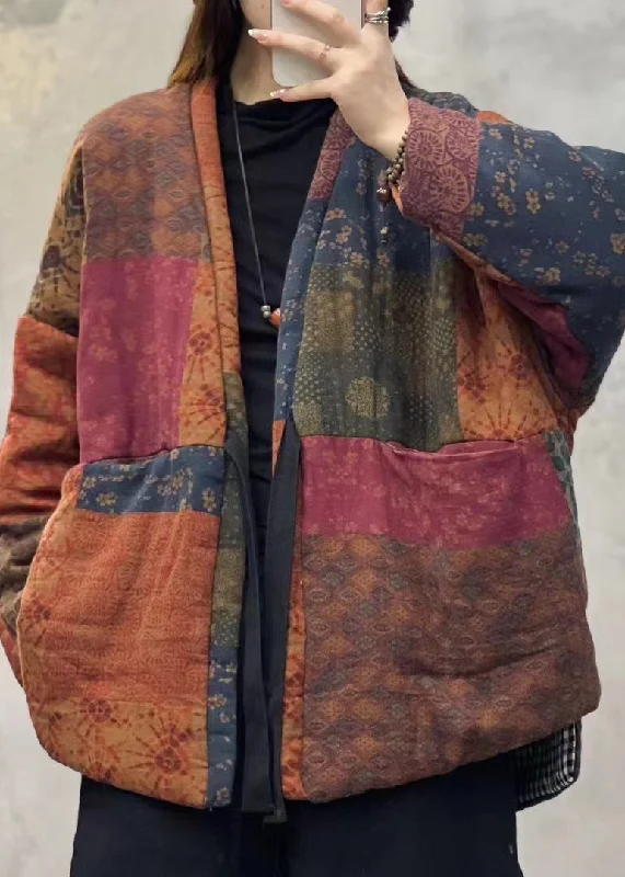 Padded – With extra filling for warmthPadded – With extra filling for warmthVintage Orange V Neck Pockets Patchwork Fine Cotton Filled Jackets Winter Padded – With extra filling for warmthPadded – With extra filling for warmthVintage Orange V Neck Pockets Patchwork Fine Cotton Filled Jackets Winter