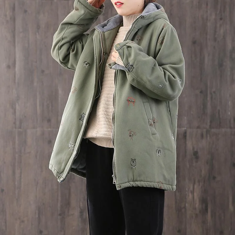 Stretch – Stretchy fabric for comfort and flexibilityStretch – Stretchy fabric for comfort and flexibilityWarm green embroidery Parkas for women casual hooded drawstring winter coats Stretch – Stretchy fabric for comfort and flexibilityStretch – Stretchy fabric for comfort and flexibilityWarm green embroidery Parkas for women casual hooded drawstring winter coats
