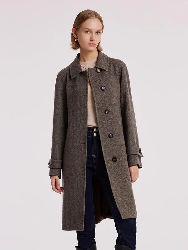 Double-breasted – Two rows of buttons for a stylish, structured lookDouble-breasted – Two rows of buttons for a stylish, structured lookWashable Wool Straight Coat Double-breasted – Two rows of buttons for a stylish, structured lookDouble-breasted – Two rows of buttons for a stylish, structured lookWashable Wool Straight Coat