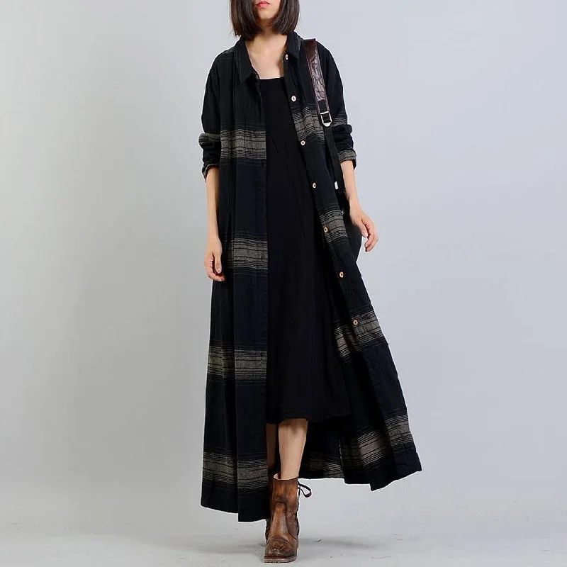 Double-breasted – Two rows of buttons for a stylish, structured lookDouble-breasted – Two rows of buttons for a stylish, structured lookwomen black striped coat plus size clothing trench coat stand collar women coats Double-breasted – Two rows of buttons for a stylish, structured lookDouble-breasted – Two rows of buttons for a stylish, structured lookwomen black striped coat plus size clothing trench coat stand collar women coats