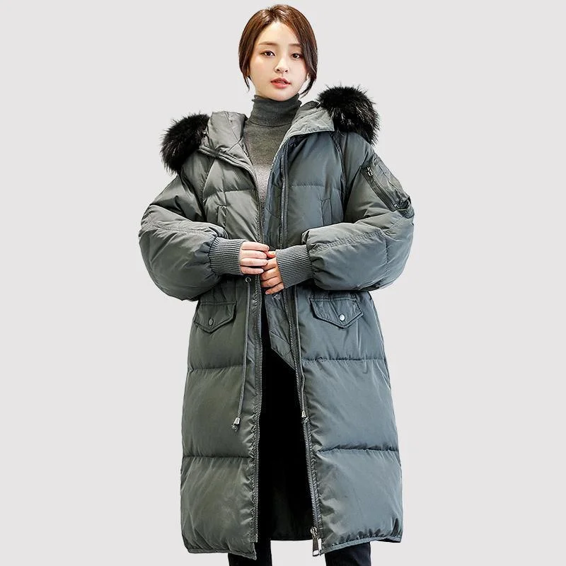 Hooded – With a hoodHooded – With a hoodwomen gray green warm winter coat trendy plus size tie waist winter jacket fur collar winter outwear Hooded – With a hoodHooded – With a hoodwomen gray green warm winter coat trendy plus size tie waist winter jacket fur collar winter outwear