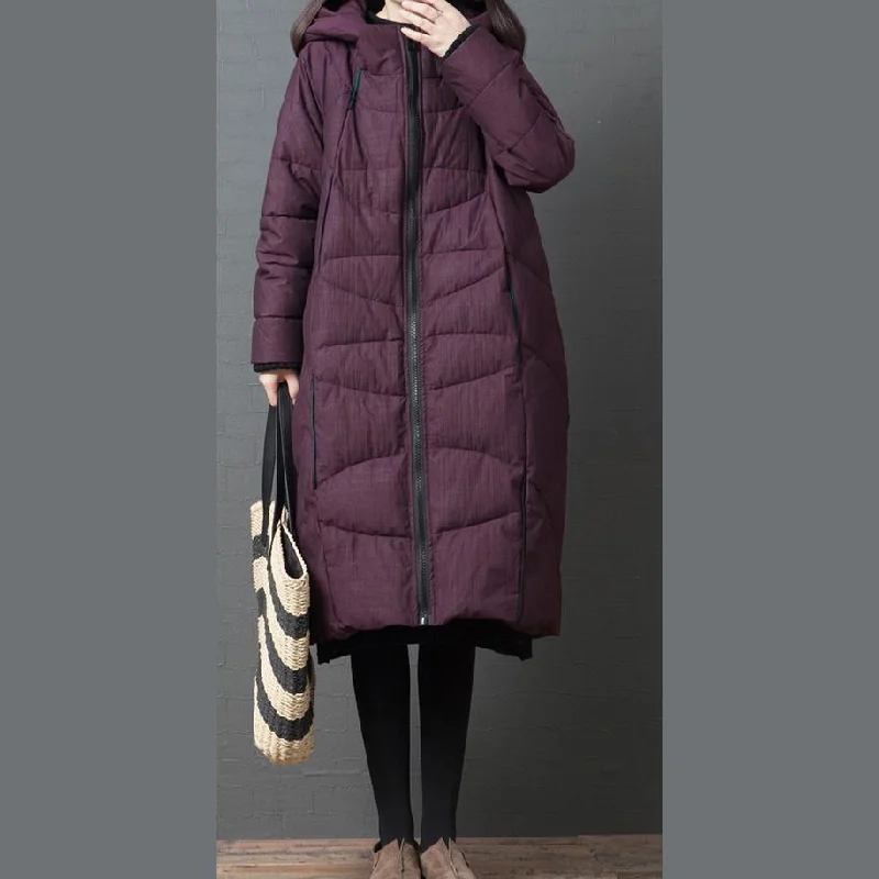 Reversible – Can be worn inside out, two looks in oneReversible – Can be worn inside out, two looks in onewomen oversized Coats winter outwear burgundy hooded zippered Parkas Reversible – Can be worn inside out, two looks in oneReversible – Can be worn inside out, two looks in onewomen oversized Coats winter outwear burgundy hooded zippered Parkas