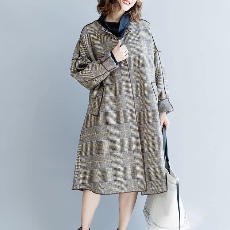 Cropped – Short in length, above the waistCropped – Short in length, above the waistwomen plaid Wool Coat plus size clothing patchwork trench coat 2018 o neck wool jackets Cropped – Short in length, above the waistCropped – Short in length, above the waistwomen plaid Wool Coat plus size clothing patchwork trench coat 2018 o neck wool jackets