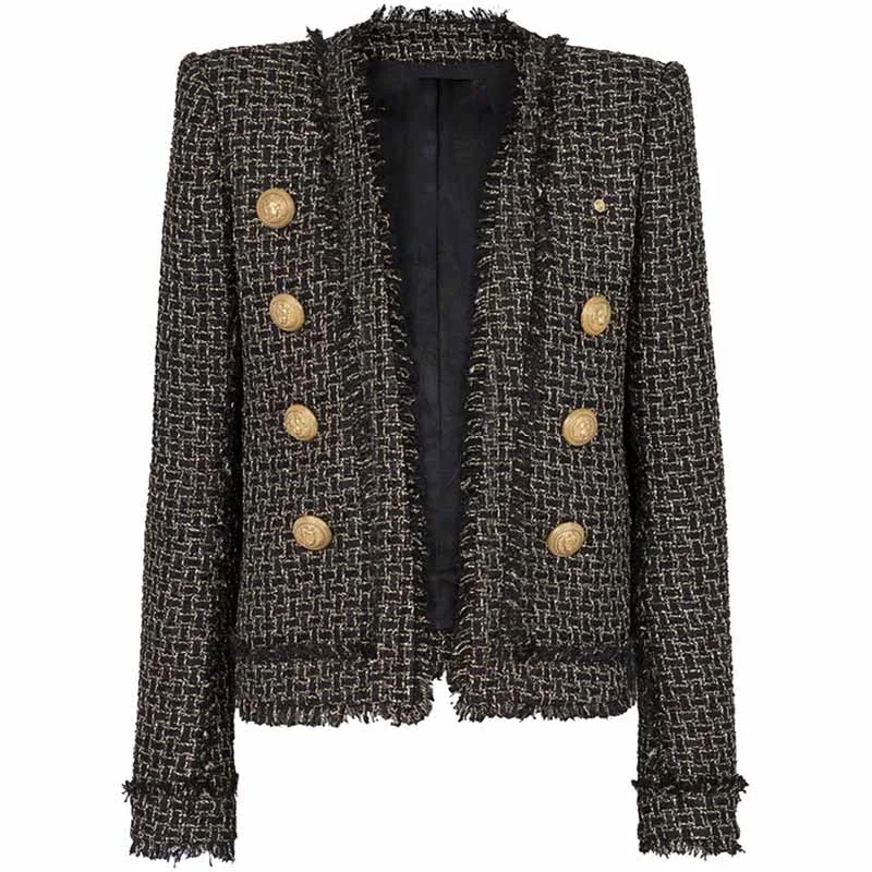Lightweight – Thin, easy to wear, lightweight fabricLightweight – Thin, easy to wear, lightweight fabricWomen's tweed fringe cardigan jacket Gold Plaid jacket Lightweight – Thin, easy to wear, lightweight fabricLightweight – Thin, easy to wear, lightweight fabricWomen's tweed fringe cardigan jacket Gold Plaid jacket