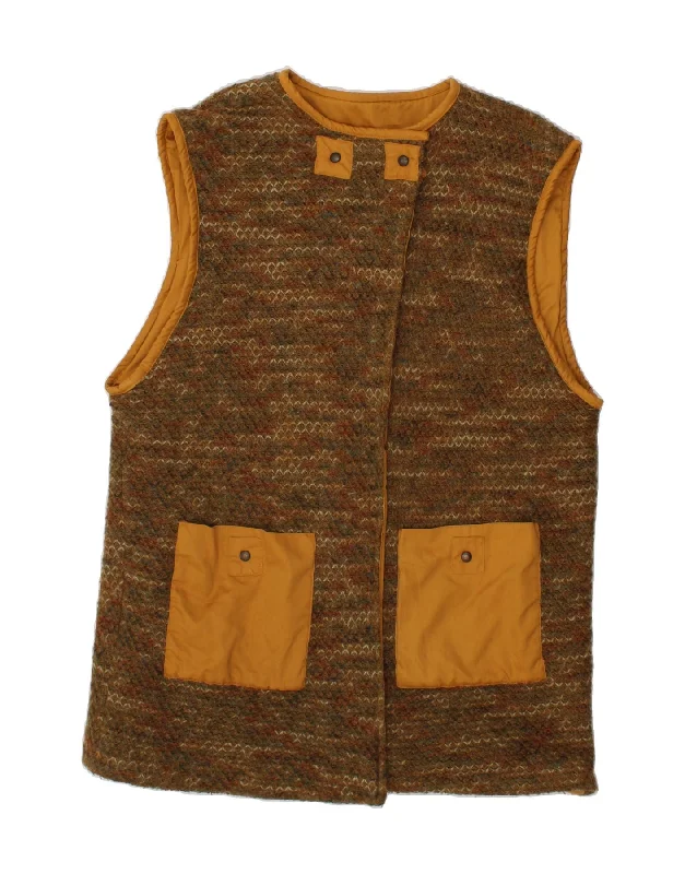 women's waistcoats with v-neckswomen's waistcoats with v-necksVINTAGE Womens Gilet UK 18 XL Brown Colourblock women's waistcoats with v-neckswomen's waistcoats with v-necksVINTAGE Womens Gilet UK 18 XL Brown Colourblock