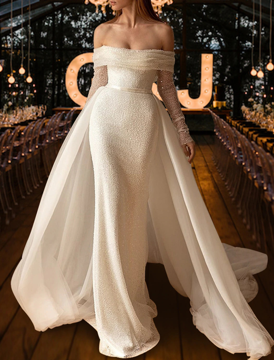 Tulle dress – Dress made with soft, voluminous tulle fabric, often worn for formal occasions or as part of a bridal outfit.Tulle dress – Dress made with soft, voluminous tulle fabric, often worn for formal occasions or as part of a bridal outfit.Beach Simple Glitter & Sparkle Wedding Dresses Mermaid / Trumpet Off Shoulder Long Sleeve Court Train Sequined OverSkirts Bridal Gowns With Ruched Sequin Tulle dress – Dress made with soft, voluminous tulle fabric, often worn for formal occasions or as part of a bridal outfit.Tulle dress – Dress made with soft, voluminous tulle fabric, often worn for formal occasions or as part of a bridal outfit.Beach Simple Glitter & Sparkle Wedding Dresses Mermaid / Trumpet Off Shoulder Long Sleeve Court Train Sequined OverSkirts Bridal Gowns With Ruched Sequin