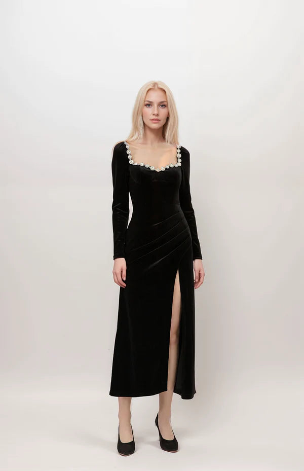 Cocktail dress – Dress typically worn for semi-formal events, often knee-length or slightly above.Cocktail dress – Dress typically worn for semi-formal events, often knee-length or slightly above.Crystal Beaded Long Sleeves Sweetheart Neck pencil skirt Velvet Dress thigh slit Cocktail dress – Dress typically worn for semi-formal events, often knee-length or slightly above.Cocktail dress – Dress typically worn for semi-formal events, often knee-length or slightly above.Crystal Beaded Long Sleeves Sweetheart Neck pencil skirt Velvet Dress thigh slit