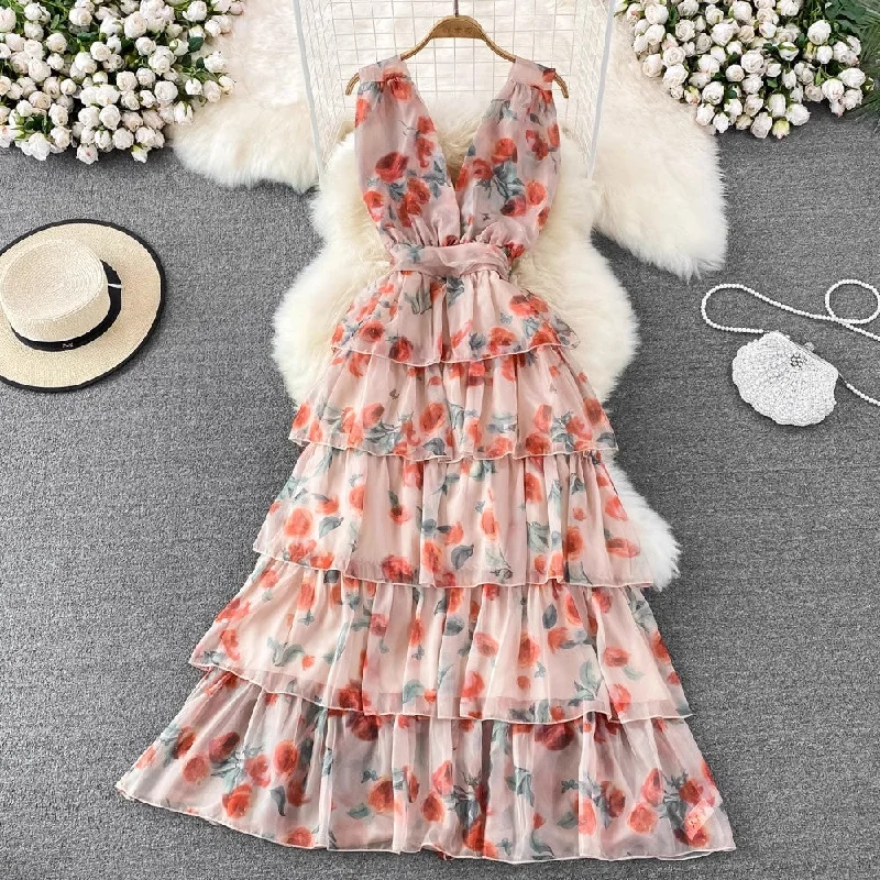 V-neck dress – Dress with a V-shaped neckline that flatters the chest and elongates the neck.V-neck dress – Dress with a V-shaped neckline that flatters the chest and elongates the neck.Floral Long Skirt Sweet Sleeveless A-Line Chiffon Dress S4323 V-neck dress – Dress with a V-shaped neckline that flatters the chest and elongates the neck.V-neck dress – Dress with a V-shaped neckline that flatters the chest and elongates the neck.Floral Long Skirt Sweet Sleeveless A-Line Chiffon Dress S4323